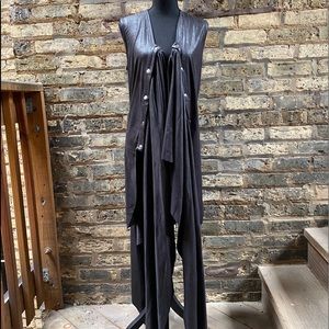 Metamorphoza Avant Garde Long Ultra Suede Vest
